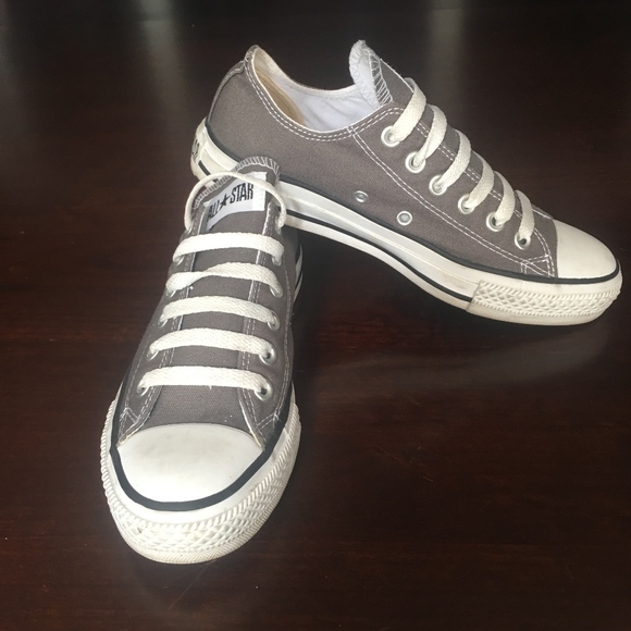 Converse Shoes - Gray Low-Top Chuck Taylors